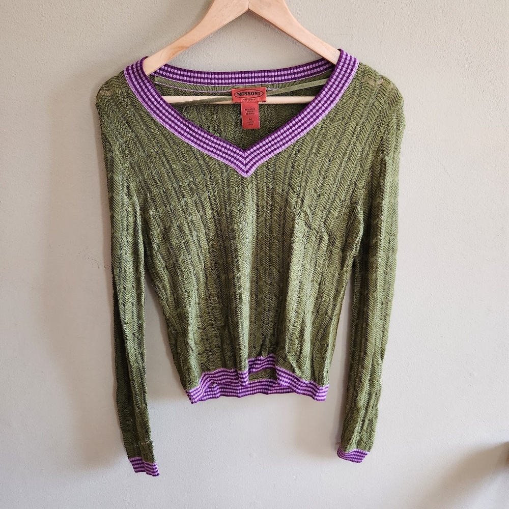 Missoni for Target sz M Green Sweater